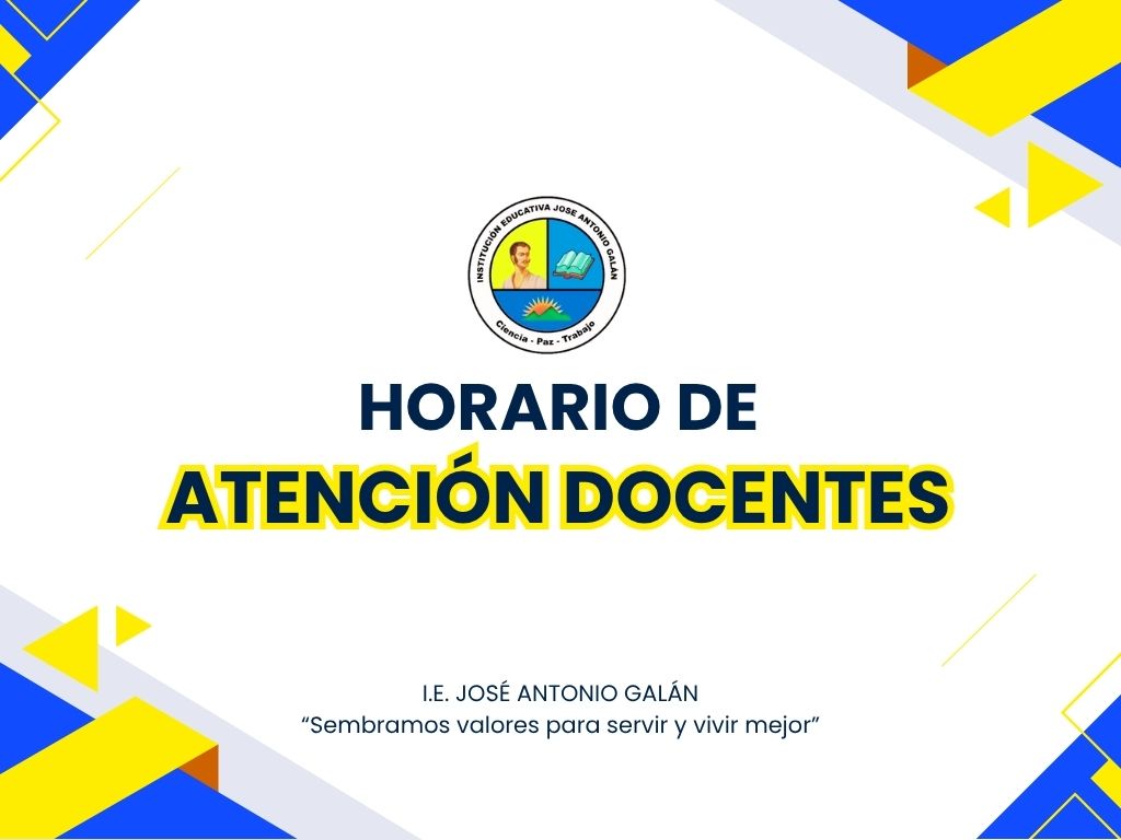 Horario de atención docentes
